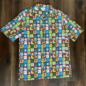 Disney Parks Pixar Toy Story 4 Men's Button Down Camp Hawaiian Shirt Size Medium